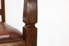 English Arts & Crafts Oak Armchair with a Carved Mouse Inset to the Headrest - Thumbnail 19