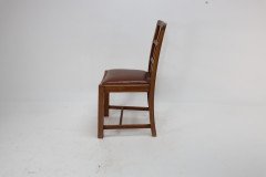 Heals of London, attributed. A Set of Three Arts & Crafts Lattice-back Chairs with Matching Armchair - Thumbnail 7