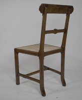 J. G. Crace Attributed. in the Style of a Wn Pugin. a Pair of Gothic Revival Oak Cane Seat Dining Chairs - Thumbnail 13