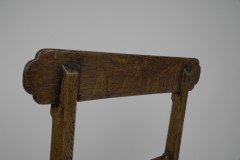 J. G. Crace Attributed. in the Style of a Wn Pugin. a Pair of Gothic Revival Oak Cane Seat Dining Chairs - Thumbnail 15