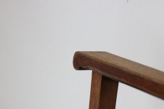 Heals of London, Attr. A set of three Arts and Crafts lattice-back chairs with matching armchair - Thumbnail 22