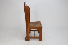 E G Punnett Attributed. Probably Made by William Birch. an Oak Wing Back Chair - Thumbnail 4
