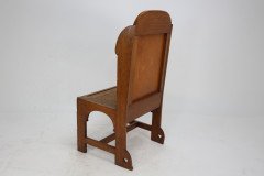 E G Punnett Attributed. Probably Made by William Birch. an Oak Wing Back Chair - Thumbnail 20