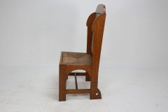 E G Punnett Attributed. Probably Made by William Birch. an Oak Wing Back Chair - Thumbnail 5