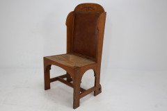 E G Punnett Attributed. Probably Made by William Birch. an Oak Wing Back Chair - Thumbnail 3