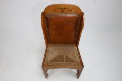 E G Punnett Attributed. Probably Made by William Birch. an Oak Wing Back Chair - Thumbnail 8