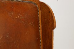 E G Punnett Attributed. Probably Made by William Birch. an Oak Wing Back Chair - Thumbnail 7