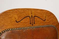E G Punnett Attributed. Probably Made by William Birch. an Oak Wing Back Chair - Thumbnail 6