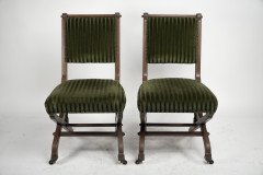 Charles Bevan under Licence to Marsh Jones & Cribb. a Pair of Gothic Revival Side Chairs - Thumbnail 2