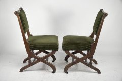 Charles Bevan under Licence to Marsh Jones & Cribb. a Pair of Gothic Revival Side Chairs - Thumbnail 4