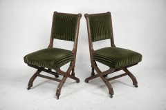 Charles Bevan under Licence to Marsh Jones & Cribb. a Pair of Gothic Revival Side Chairs - Thumbnail 3