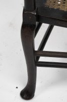 Liberty & Co attributed. A Queen Anne style fretwork back cane seat armchair - Thumbnail 12