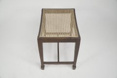 An Arts & Crafts Sturdy Little Walnut Stool - Thumbnail 4