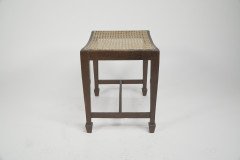 An Arts & Crafts Sturdy Little Walnut Stool - Thumbnail 3