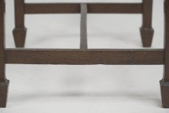 An Arts & Crafts Sturdy Little Walnut Stool - Thumbnail 11