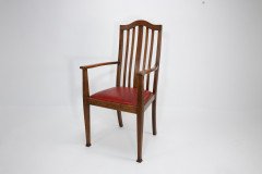 Three Arts and Crafts Oak Dining Armchairs - Thumbnail 3