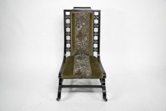 Liberty and Co Attributed. a Moorish Ebonized Parlour Chair with Moucharabieh Turnings - Thumbnail 3