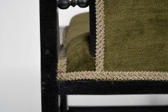 Liberty and Co Attributed. a Moorish Ebonized Parlour Chair with Moucharabieh Turnings - Thumbnail 17