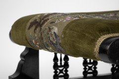 Liberty and Co Attributed. a Moorish Ebonized Parlour Chair with Moucharabieh Turnings - Thumbnail 9
