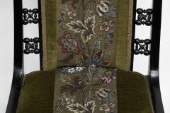 Liberty and Co Attributed. a Moorish Ebonized Parlour Chair with Moucharabieh Turnings - Thumbnail 8
