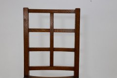 Heal’s of London, Attributed – Arts and Crafts Oak Lattice Back Side Chair - Thumbnail 6