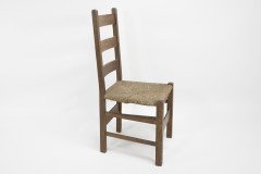 Heals. London. an Arts and Crafts Ladderback with Original Rush Seat - Thumbnail 2