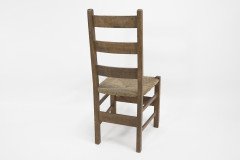 Heal’s – Arts & Crafts ladderback chair with rush seat - Thumbnail 3