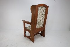 E G Punnett Attri. Probably by William Birch & Retailed by Goodyers. an Arts & Crafts Oak Wing Back Hall Armchair - Thumbnail 5