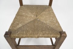 Heals. London. an Arts and Crafts Ladderback with Original Rush Seat - Thumbnail 10