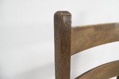 Heals. London. an Arts and Crafts Ladderback with Original Rush Seat - Thumbnail 6