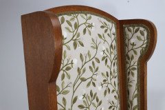E G Punnett Attri. Probably by William Birch & Retailed by Goodyers. an Arts & Crafts Oak Wing Back Hall Armchair - Thumbnail 8