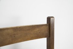 Heals. London. an Arts and Crafts Ladderback with Original Rush Seat - Thumbnail 7