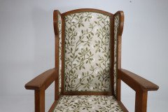 E G Punnett Attri. Probably by William Birch & Retailed by Goodyers. an Arts & Crafts Oak Wing Back Hall Armchair - Thumbnail 11