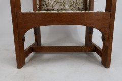 E G Punnett Attri. Probably by William Birch & Retailed by Goodyers. an Arts & Crafts Oak Wing Back Hall Armchair - Thumbnail 14