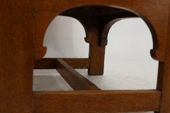 E G Punnett Attri. Probably by William Birch & Retailed by Goodyers. an Arts & Crafts Oak Wing Back Hall Armchair - Thumbnail 16