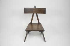 E W Pugin. Gothic Revival Oak Chair Designed for the Granville Hotel in Ramsgate - Thumbnail 2