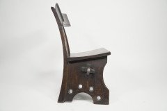 E W Pugin. Gothic Revival Oak Chair Designed for the Granville Hotel in Ramsgate - Thumbnail 4