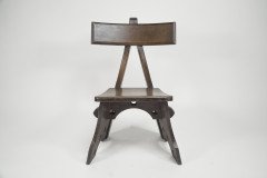 E W Pugin. Gothic Revival Oak Chair Designed for the Granville Hotel in Ramsgate - Thumbnail 7