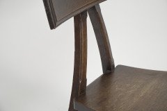 E W Pugin. Gothic Revival Oak Chair Designed for the Granville Hotel in Ramsgate - Thumbnail 11