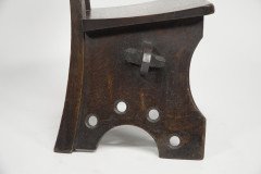 E W Pugin. Gothic Revival Oak Chair Designed for the Granville Hotel in Ramsgate - Thumbnail 15
