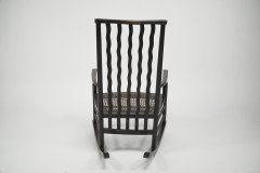 Liberty and Co. a Sweet Little Beech Stained and Original Cane Seated Rocking Chair - Thumbnail 5