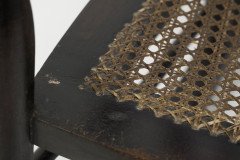 Liberty and Co. a Sweet Little Beech Stained and Original Cane Seated Rocking Chair - Thumbnail 17