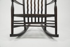 Liberty and Co. a Sweet Little Beech Stained and Original Cane Seated Rocking Chair - Thumbnail 18