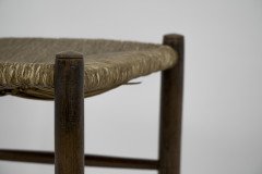 Manner of E Gimson. a Set of Three Lovely Quality Arts and Crafts Oak Ladderback Dining or Side Chairs - Thumbnail 11