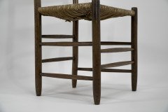 Manner of E Gimson. a Set of Three Lovely Quality Arts and Crafts Oak Ladderback Dining or Side Chairs - Thumbnail 12