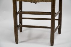 Manner of E Gimson. a Set of Three Lovely Quality Arts and Crafts Oak Ladderback Dining or Side Chairs - Thumbnail 17