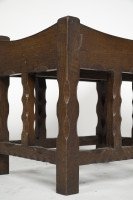 Romney Green Attributed. an Arts and Crafts Cotswold School Oak Stool - Thumbnail 6