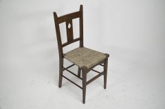 Liberty and Co attributed. A set of six Glasgow Style oak dining chairs - Thumbnail 4