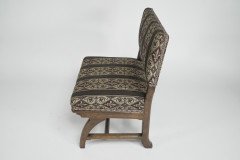 E. W. Pugin (Attributed) – Gothic Revival Oak Duet Chair with Wide Seat - Thumbnail 5