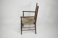 Liberty and Co attributed. A set of six Glasgow Style oak dining chairs - Thumbnail 14